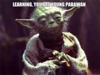 Learning, you are young Padawan - Yoda - quickmeme