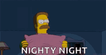 Flanders Nighty Night GIF - Flanders NightyNight TheSimpsons GIFs